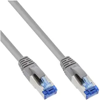 InLine Patchkabel, S/FTP (PiMf), Cat.6A, halogenfrei, grau, 25m