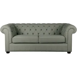 Home Affaire 3-Sitzer HOME AFFAIRE "CHARENTE, optionale Schlafsofa, Chesterfield-Sofa, Bettfunktion", grün (oliv), B:198cm H:74cm T:89cm, 100% Polyester, Sofas, mit edler Knopfheftung und typischen Armlehnen, B/T/H 198/89/74 cm