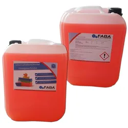 FABA Chemie Flüssigwaschmittel Konzentrat Vollwaschmittel 2x10 L rot