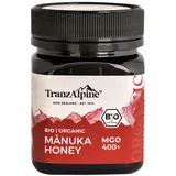 TranzAlpine Manuka Honig MGO 400+ BIO zertifiziert + geprüft - 100% reiner Manukahonig aus Neuseeland mit laborgeprüftem MGO-Gehalt, Original-Imkerabfüllung - 250 g