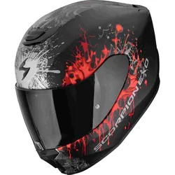 Scorpion EXO-391 Wolf schwarz matt silber rot Gr. M 57/58