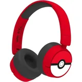 OTL Technologies PK1000 Pokemon Poke Ball Kinder-Kopfhörer, Kabellos Rot