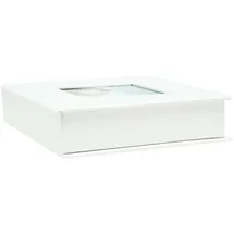 Deknudt Fotoalbum, Leder oder – Box, Kunstleder, Weiß, 8 X8 cm