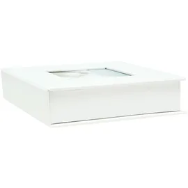 Deknudt Fotoalbum, Leder oder – Box, Kunstleder, Weiß, 8 X8 cm