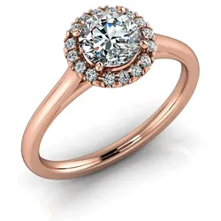 Verlobungsring VR08 750er Rotgold - 2282