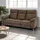 Furnhouse Ibbe Design Braun Stoff 3er Sitzer Relaxsofa Couch mit Elektrisch Verstellbar Relaxfunktion Heimkino Sofa Doha mit Fussteil, Federkern, 222x96x101 cm