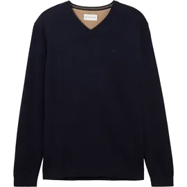 Tom Tailor V-Ausschnitt-Pullover Blau S