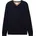 V-Ausschnitt-Pullover Blau S