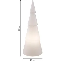 8 seasons design LED-Dekoleuchte Shining Tree rund 75 cm (RGB)