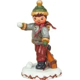 Hubrig Volkskunst Zschorlau Erzgebirge Winterkind Schuljunge 7 cm bunt/grün