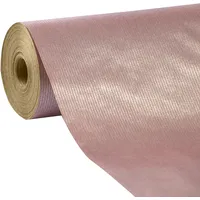 Clairefontaine 507577C - Rolle Geschenkpapier Kraft 60g, 50x0,70m, Perlmuttrosa,