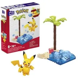 MEGA BRANDS HDL76 Pokémon Pikachus Strandtag Bauset 79 Teile