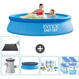 Intex runder aufblasbarer Pool – 244 x 61 cm – Blau No Size