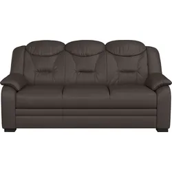 3-Sitzer COTTA "Marcus", braun (mud), B:189cm H:99cm T:99cm, 64% Polyurethan, 25% Polyester, 11% Baumwolle, Sofas, Bequemer 3-Sitzer in klassischem Design mit hoher Rückenlehne