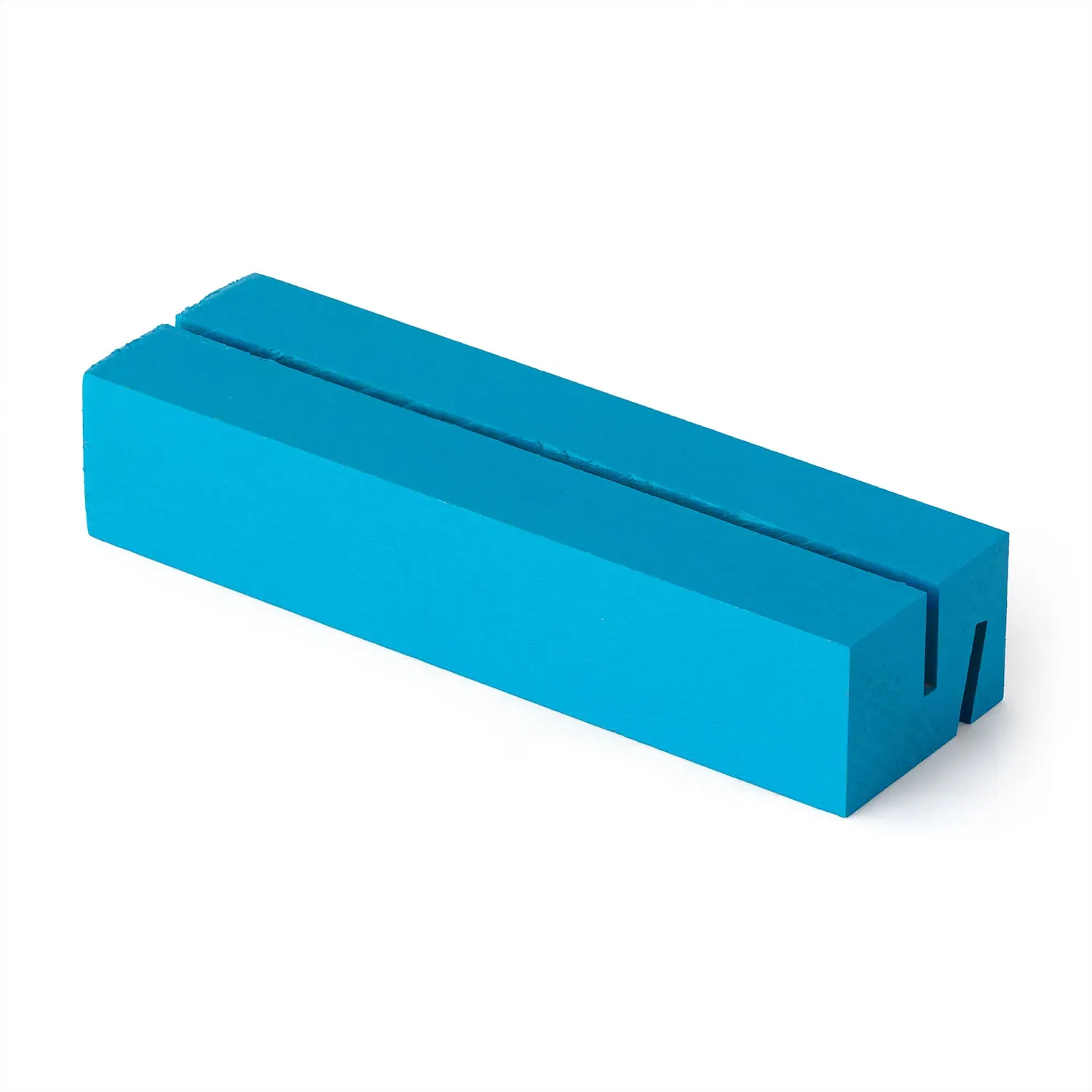 Metrie | Dablin-10B2PB Holz-Kartenhalter, 2 Nut, hellblau, Buche | 10 cm