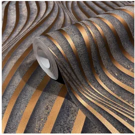 Marburg Vliestapete Twist 53 cm x 10 m schwarz 34193