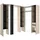 vente-unique Kleiderschrank Kleiderschranksystem - B. 164/234 cm - Eichefarben & Anthrazit - DORIAN
