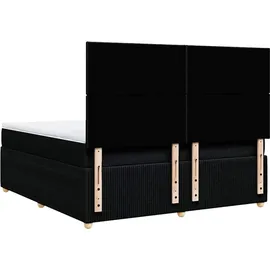 vidaXL Boxspringbett 180 x 200 cm Schwarz