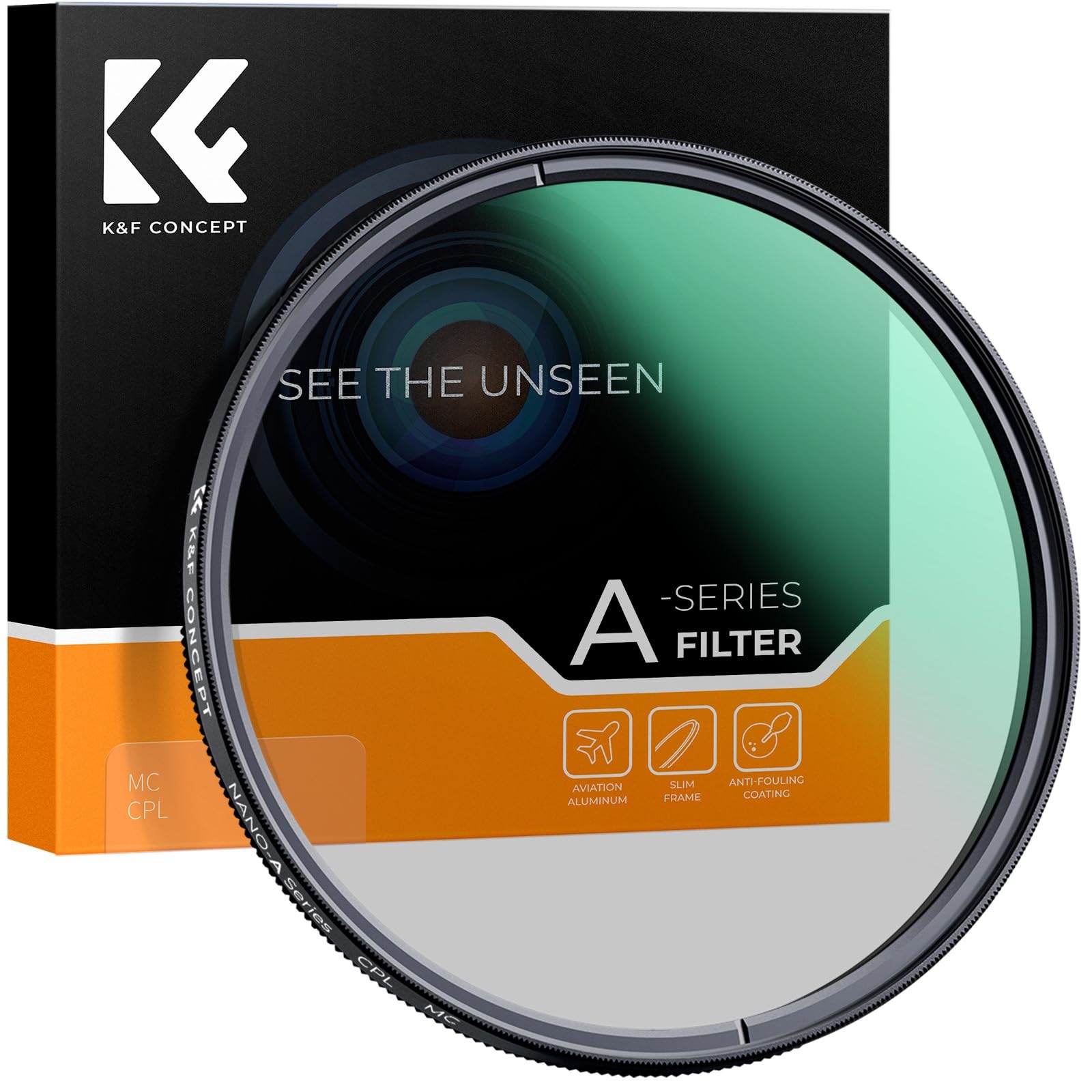 Ultradünner Polarisationsfilter, 49 mm, zirkularer Polarisationsfilter, CPL-Digitalfilter, mehrfach beschichtet, MC polarisiert, kratzfest, staubdicht, wasserdicht, kompatibel mit allen