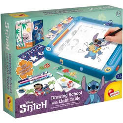 Lisciani 107582 - Disney Stitch - Zeichenschule mit Licht-Tisch zeichnen ausmalen Kreativset
