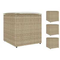 VidaXL Aufbewahrungskasten Beige und cremeweiß
