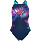 Arena LIT LOGO SWIMSUIT V BACK Blau 152