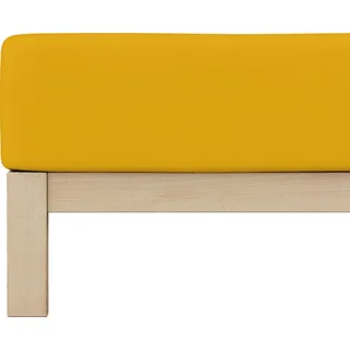 Baumwolle 90 x 190 - 100 x 220 cm yellow deep