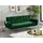 vente-unique Schlafsofa Klappsofa 3-Sitzer - Samt - Tannengrün - POLANI