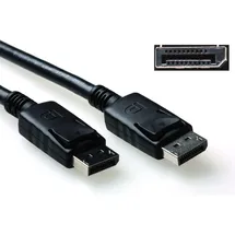 Act DisplayPort Male DisplayPort-Kabel DisplayPort Male AK3980 Schwarz 2 m