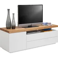 Novel TV-Lowboard 160x53,5x47 cm Weiß/Holz