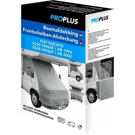 PRO PLUS Frontscheibenabdeckung Wohnmobil o. Campingbus – Windschutzscheibe Abdeckung Isolierung Passgenau Frontscheiben Schutz Kompatibel Fiat Ducato X230 ab 1994 & X244 ab 2002