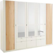 Priess Kleiderschrank 230 x 193 x 54 cm Holzwerkstoff weiß
