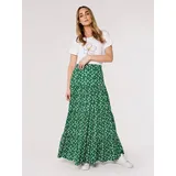 Apricot Maxirock Damen Floral Grün 34