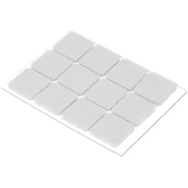 Metaltex Filzgleiter quadratisch 2 x 2 cm 12 Stück 10 x 5 x 1 cm