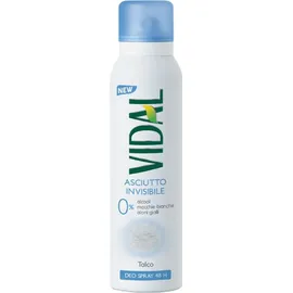 Vidal Asciutto Invisibile Deodorant Spray Talc 48h 3 x 150 ml