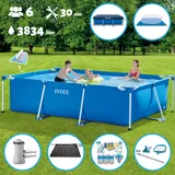 Intex – Schwimmbecken mit rechteckigem Rahmen – 300 x 200 x 75 cm – im Lieferumfang enthalten Accessoire CB97