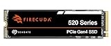 Seagate FireCuda 520 2TB interne SSD, M.2 PCIe Gen4, NVMe 1.3, bis zu 5000 MB/s, 3D TLC NAND, schwarz, 3 Jahre Data Rescue Service, Modellnr.: ZP2000GV3A012