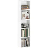 Homcom Bücherregal mit 5 Ebenen Aufbewahrungsregal