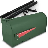 13466/ US Mailbox Amerikanischer Briefkasten mit Standhalterung Grün