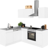 OPTIFIT Winkelküche »Roth«, mit E-Geräten, Stellbreite 210 x 175 cm weiß