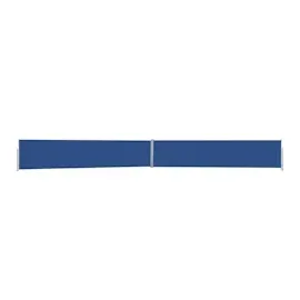 vidaXL Ausziehbare Seitenmarkise 1,7 x 12 m blau