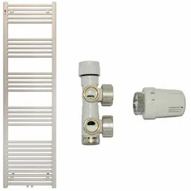 feueranker® Badheizkörper 800 x 400 mm 317 W weiß Mittelventil