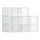 Songmics Schuhbox 8er Set 1-tlg. transparent/weiß