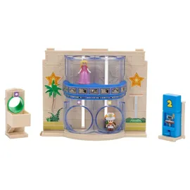 Super Mario Galaxy Movie Spielset Gateway Galaxy Diorama mit 3,8 cm großer Prinzessin Peach und Captain Toad Figur