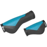 T-One Ripple Ergo Fahrradgriffe Schwarz/Blau 90/130 mm