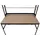 MCW Packstation MCW-J84, Packtisch Arbeitstisch Werktisch, Rollenhalter höhenverstellbar, Holz Stahl 183x183x90cm, schwarz