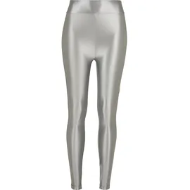 URBAN CLASSICS Shiny Metallic Leggings Dark Silver XS