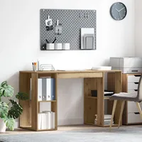 VidaXL Artisan-Eiche Schreibtisch Artisan Eiche Holzwerkstoff Standard