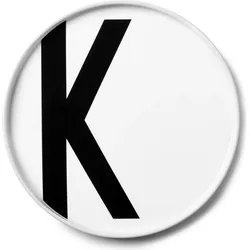 Aj Teller Buchstabe K aus Porzellan