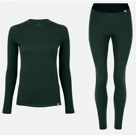 Danish Endurance CORE MERINO THERMO SET - 1-Pack - Dunkelgrün - S